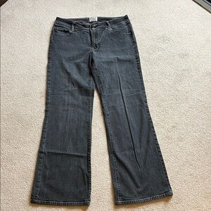 White House Black Market Dark Gray Flare Jeans